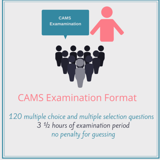 What is the CAMS Examination Format?