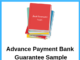 Advance Payment Bank Guarantee Sample
