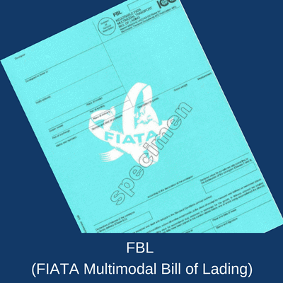 FIATA FBL (Negotiable FIATA Multimodal Transport Bill of Lading) Negotiable FIATA Multimodal Transport Bill of Lading