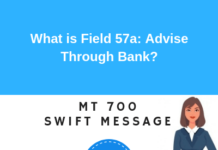 Field 57a: Advise Through Bank