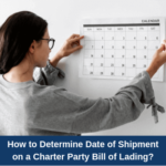 How to determine date of shipment on a Charter Party Bill of Lading?