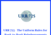 URR 725 - The Uniform Rules for Bank-to-Bank Reimbursements
