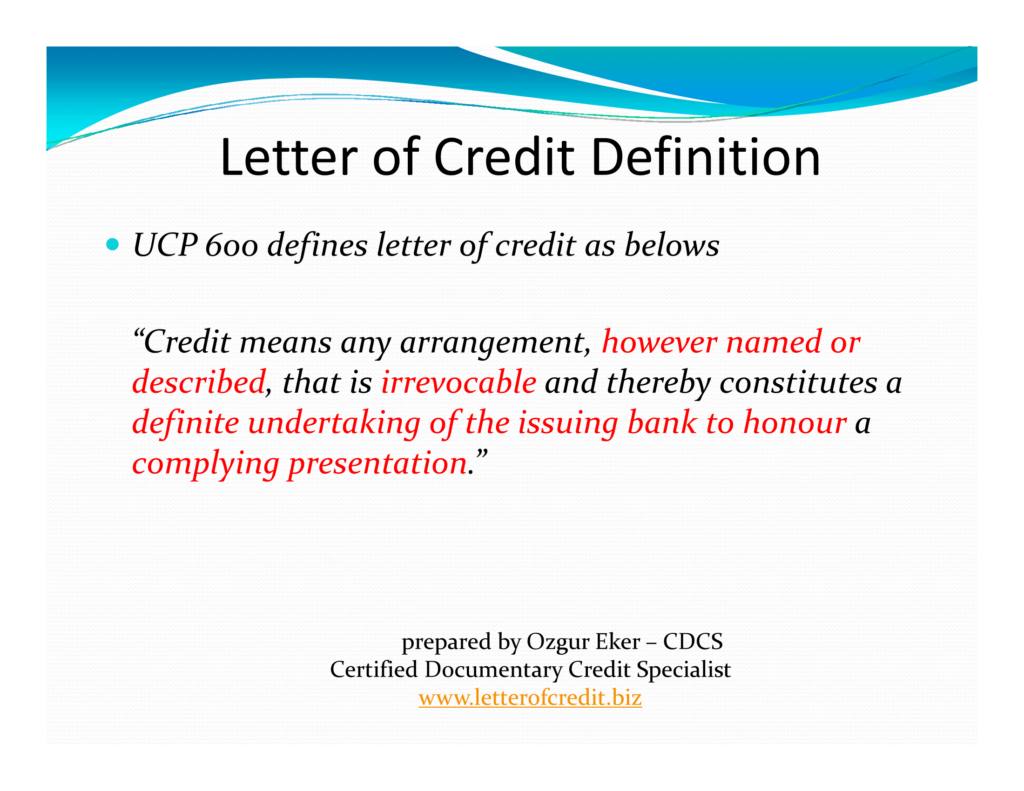 Presentation – What is a Letter of Credit? | Letterofcredit.biz | LC