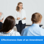 Effectiveness Date of an Amendment