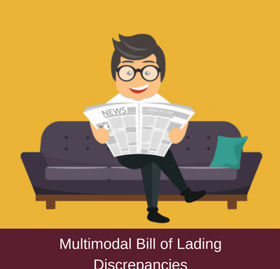 multimodal bill of lading discrepancies