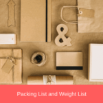 packing list and weight list