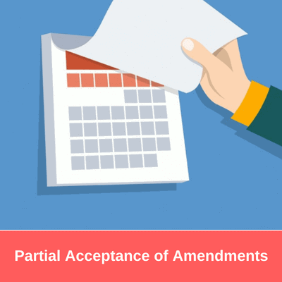 Partial Acceptance of Amendments Partial Acceptance of Amendments