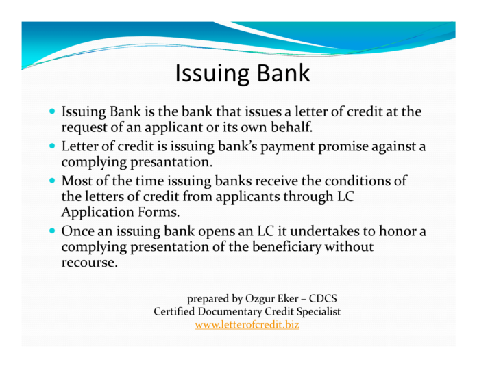 letter of credit presentation