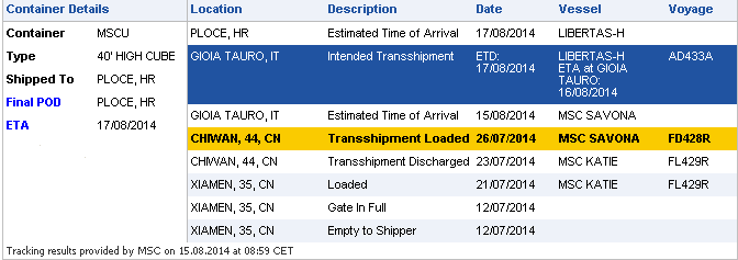 transshipment